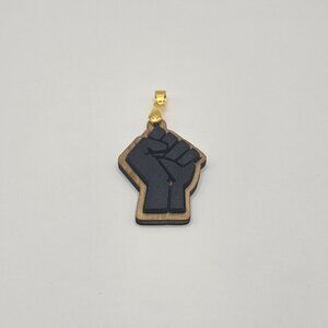 Black Power Pendant Charm